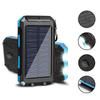Carregador Solar Portátil para Exterior Transfronteiriço 20000mAh Grande Capacidade Iluminação LED À Prova d'Água Fonte de Alimentação Móvel Logotipo Personalizado