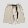 Pantalones cortos casuales de verano 2023, de cinco puntos, holgados, sencillos y multicolores, para hombres y mujeres, con cinturón.