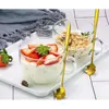 Celebridad de Internet ins taza de desayuno linda de gran capacidad para el hogar con asa taza de café y leche vaso pequeño de vidrio para agua Venta al por mayor