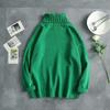 Suéter de pareja de invierno estilo Hong Kong, suéter informal holgado de cuello alto para hombre, suéter interior informal para estudiantes, suéter estilo Hong Kong