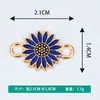 Acessórios Criativos para Joias DIY Novo Padrão de Flor Dupla Pendurada Pingente de Colar Pulseira Pingente Fabricante Atacado