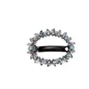 Presilha de Mola Borboleta com Strass Coreano Acessório de Cabelo Simples Presilha Oval Oca Exquisita para Mulheres Grampo Horizontal de Meio-Rabo de Alto Padrão Grampo Superior