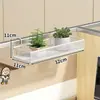 Estante separador para escritorio de oficina, barandilla de balcón, estante para macetas de ventana antirrobo, estante para almacenamiento y organización de plantas suculentas colgantes