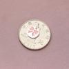 Prata S925 Sólido epóxi rosa laço redondo pingente pulseira de contas diy corrente clavícula pingente acessórios de prata