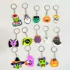 Temu los más vendidos llavero colgante DIY Halloween PVC estilo mixto aleatorio calavera de dibujos animados calabaza fantasma colgante