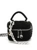 Bolso cruzado de mujer, nuevo y moderno bolso bandolera con cadena rómbica, bolso de cubo portátil súper popular, bolso de hombro de moda.