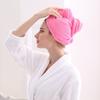 Gorro de secado de cabello, toalla triangular de microfibra para secar el cabello, pañuelo grueso, gorro de ducha súper absorbente de secado rápido, disponible al por mayor.