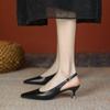 Sandalias de Verano de Tacón Alto con Punta Fina, Zapatos de Salón Cómodos de Tacón de Aguja Estilo Francés para Mujer, Nuevo Modelo 2026 con Correas Sexy