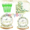 Amazon baby shower oh bebé bienvenido traje de vajilla plato de papel Tenedor Suministros de vajilla para fiesta
