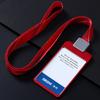 Dezhi aleación de aluminio tarjetero certificado doble cara insignia insignia permiso de trabajo personal cubierta colgante aleación de aluminio metal cordón
