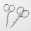 Tijeras para Pelo de Nariz de Acero Inoxidable Set de Tijeras para Hombres Tijeras Pequeñas Redondas para el Hogar Recortador de Nariz Tijeras Manuales para Recortar el Pelo