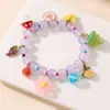 Bz2191 Estilo Coreano Dulce Concha Estilo Océano Pulsera de Cerámica Cristal de Vidrio Fresco Joyería de Mano con Cuentas de Colores para Mujeres