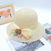 Sombrero de Verano para Mujer para la Costa Sombrero de Sol para Vacaciones Sombrero de Playa Sombrero de Paja de Ala Ancha para Viajes al Aire Libre Moda Coreana Sombrero de Sol