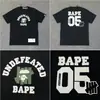 Marca da moda atacado transfronteiriço para comércio exterior Amazon: camiseta de manga curta tubarão de alta resistência, camiseta cabeça de macaco BAPE