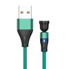 Cable de datos de carga rápida 3A con atracción magnética giratoria 540 grados 7 pines cable de carga magnético redondo tres en uno cable de atracción magnética doblado