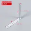Cantoneiras de Ferro Cantoneiras Galvanizadas de Canto Arredondado Cantoneiras em L Fixador de Ângulo Reto 90 Graus Cabeça Chata Conectores de Placas de Madeira Cantoneiras Reforço