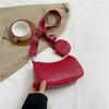 Bolso baguette de estilo coreano con diseño de nicho, combinable con todo, estilo extranjero de verano 2024, bandolera de hombro de moda con diseño rómbico.
