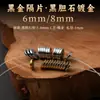 Contas separadoras de pedra de vesícula preta banhadas a ouro 18k, contas de roda, contas Rudraksha, contas decorativas de estrela e lua, contas separadoras para pulseira DIY, acessórios