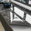 Adhesivo para cocina a prueba de aceite, ignífugo, resistente a altas temperaturas, papel tapiz para estufa, impermeable, a prueba de humedad, autoadhesivo, para armario de cocina, papel de aluminio y papel de aluminio.