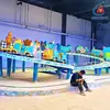 Equipo de Diversión Mini Shuttle, Coche Deportivo Vertical de Anillo para Niños, Luces LED y Sistema de Música, Universal para Uso en Interiores y Exteriores