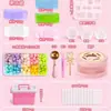 Color transparente cera de gelatina amasado música diy bolsa de material traje molde juguete descompresión para niños artefacto de descompresión para niña