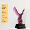 Novo Troféu de Cristal de Vidro com Animal, Troféu Comemorativo de Prêmio de Funcionário Destaque, Troféu de Aniversário de Alto Padrão e Atmosférico