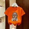 Roupas Infantis Moda Verão para Meninos Algodão Puro Estilo Verão Crianças de Tamanho Médio e Grande Camiseta de Verão para Meninos Manga Curta 2026 Novo Estilo Tops Infantis para Meninos Camiseta da Moda