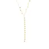 Azucarero Moda Europea y Americana Creativo Colgante Redondo Borla Collar Largo en Forma de Y para Mujer Diseño Estilo Ins Cadena para Clavícula para Mujeres