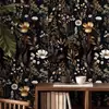 Pegatina de Pared Floral Romántica Autoadhesiva Papel Tapiz Resistente a la Humedad y al Moho Ecológico Lujo Ligero Decorativa para Pared de Dormitorio Armario Renovación