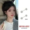 Pendientes de Diseño Exclusivo para Mujer, Pendientes de Moda Coreana, Clips para Orejas de Lujo Ligero, Pendientes de Perlas, Elementos Geométricos