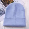 Chapéus de lã para atacado para uso externo para comércio exterior, chapéus de tricô de cor sólida, toucas de esqui estilo japonês para mulheres e homens, chapéus quentes transfronteiriços
