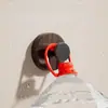 Gancho perilla ventosa patrón nogal, estante de almacenamiento giratorio de pared para cocina del hogar, estante de almacenamiento sin perforación