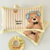 Funda de almohada de seda de hielo para niños Clase A Pieza única 30X50 Verano Guardería Bebé Funda de almohada refrescante A prueba de sudor Cubierta interior para núcleo de almohada