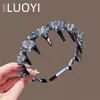 Peine para Dientes con Tachuelas de Diamante de Lujo de Gama Alta Coreano, Diadema para el Cabello para Mujeres, Nueva Diadema de Cristal Alto para una Corona Alta, Accesorio para el Cabello de Presión para Salir