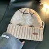 Gorro de Lana con Orejas de Gato Estilo Coreano para Cabeza Grande de Mujer, Gorro para el Frío de Otoño e Invierno, Gorro de Felpa Tejido Engrosado a Prueba de Frío y Cálido