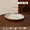Juego de vajilla de cerámica de alta gama con puntos para uso doméstico, incluyendo tazones, platos y platillos pequeños