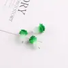 Cogumelo pena de repolho resina acrílico tridimensional DIY colar pulseira pingente pequeno acessórios de joia feitos à mão