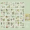 20 Piezas de Luz Flotante Sueño Troquelado Pegatinas de Mascota Libro, Tema de Personaje Chica Coreana Retro Manualidades Libro de Pegatinas DIY