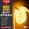 Luces Redondas de Doble Cara 100m con Tira de Luz LED Suave 220V Súper Brillante Cob Impermeable para Exteriores Luz de Atmósfera para Pared Exterior de Ingeniería