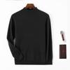 Masculino 2024 Nova Chegada Frontline Garments Meia gola alta Outono e Inverno Simples Nova Chegada Suéter de lã Cor sólida Suéter de base interna