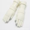 Guantes de pantalla táctil para mujer, de Corea del Sur, para invierno, cálidos, para estudiantes, de lana tejida, forrados en vellón grueso, resistentes al frío, para montar a caballo con cinco dedos.