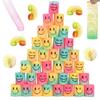 Círculo Arco-Íris Sorridente Transfronteiriço 3,2X3,5Cm Empilhável Círculo Colorido Círculo de Mola Brinquedo Infantil Nostálgico Fabricante Atacado