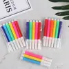 Abanico de papel en blanco para hacer tú mismo, con dibujos de colores, para pintar, con patrón, de cartón blanco, al por mayor