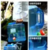 Cubo de Agua Pura de PC Grueso Cuadrado de 5 Litros para Exteriores Cubo de Agua para Coche Portátil Doméstico Cubo de Almacenamiento de Agua