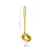 Cuchara para olla caliente de acero inoxidable mango largo concha para sopa colador puestos de comida restaurante de olla caliente cuchara para olla caliente mango puntiagudo cuchara para sopa y gachas