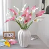 Flor Artificial Eva Lirio de Calas de Doble Pétalo Lirio de Calas de Doble Cabeza Arreglo Floral de Boda Decoración de Sala de Estar Adornos Florales Flores Falsas Venta al por Mayor