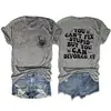 No Puedes Arreglar la Estupidez Camiseta Básica Redonda de Calavera con Mano Divertida para Mujer Manga Corta Holgada