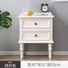 Mesa de cabeceira de madeira maciça estilo americano estilo europeu mini pequeno simples moderno quarto ultra estreito branco nórdico ins estilo minimalista
