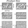 Fabricante Directo al Por Mayor En Stock Popular Transfronterizo Plantillas de Stencil de Plástico para Escribir Letras, Números y Símbolos