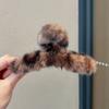 Pinza para el Cabello Grande de Peluche para Mujer 2025 Modelo Nuevo Pinza Tiburón de Gama Alta Estilo Coreano Sensación de Alto IQ Pinza Melard